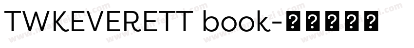 TWKEVERETT book字体转换